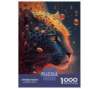 Hard Jigsaw Puzzle for Adults 1000 Pieces Leopard Cheetah Jaguars Jigsaw Brain Teaser Game Analysis And Logic Great Gift for Gaming 52x38cm/1000pcs