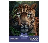 Hard Jigsaw Puzzle for Adults 1000 Pieces Leopard Generative AI Puzzles for Adults Family Games Pattern Assembly Challenging To Complete 38x26cm/1000pcs