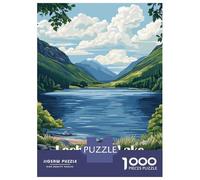 Hard Jigsaw Puzzle for Adults 1000 Pieces Loch Ness Lake, Scotland Teenager Puzzles Relax Games Perfect Decoration Gifts for Friends And Family 38x26cm/1000pcs