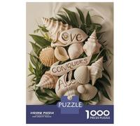 Hard Jigsaw Puzzle for Adults 1000 Pieces Love Conquers All Shells Teenager Puzzles Hands-on Game Staycation Kill Time Great Gift for Gaming 70x50cm/1000pcs