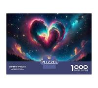 Hard Jigsaw Puzzle for Adults 1000 Pieces Love in The Stars Romantic Night Sky Jigsaw Puzzle Toy Wall Decor Analysis And Logic Gifts for Friends And Family 70x50cm/1000pcs