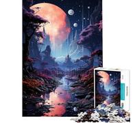 Hard Jigsaw Puzzle for Adults 1000 Pieces Lunar Fantasy Realm Help The Brain Exercise For Family Fun Educational Toy for Ages 14 And over (50X75cm)