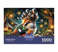 Hard Jigsaw Puzzle for Adults 1000 Pieces Magical Forest Lanterns Puzzles for Adults Toy Wall Decor Stress Reliever Birthday Present, Gifts, 52x38cm/1000pcs