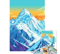 Hard Jigsaw Puzzle for Adults 1000 Pieces Majestic Mount Everest Educational Challenge Wall Decoration Toy Wall Decor for Age 14+ Game (38X26cm)