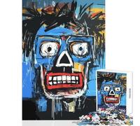 Hard Jigsaw Puzzle for Adults 1000 Pieces Man Dazed Portrait in Blue Toy Wall Decor Art Work Gift Practical Game Artists' Collection, Fine Arts Size 38x52cm