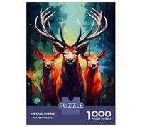 Hard Jigsaw Puzzle for Adults 1000 Pieces Married Giraffe 2 Jigsaw Anti-Stress Toys Analysis And Logic Birthday Present, Gifts, 38x26cm/1000pcs