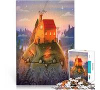 Hard Jigsaw Puzzle for Adults 1000 Pieces Monster under the mountain Made of cardboard for ages 14 and over with completely interconnected pieces of random shape Gift Toys 。size：26x38cm