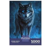 Hard Jigsaw Puzzle for Adults 1000 Pieces Mystic Wolf Glow Jigsaw Anti-Stress Toys But Fun And Humorous Educational Challenge 38x26cm/1000pcs