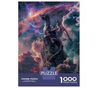 Hard Jigsaw Puzzle for Adults 1000 Pieces Mystical Dragon On Edge Puzzles for Adults Brain Teaser Game Analysis And Logic Gifts for Friends And Family 52x38cm/1000pcs