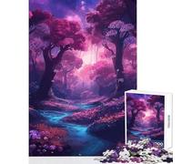 Hard Jigsaw Puzzle for Adults 1000 Pieces Mystical Enchanted Forest Home Decoration Toys Gifts for Women Men Relax Games Challenging To Complete Size 38x52cm