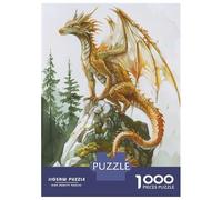 Hard Jigsaw Puzzle for Adults 1000 Pieces Mystical Full Body Dragon Jigsaw Brain Teaser Game Analysis And Logic Great Gift for Gaming 52x38cm/1000pcs