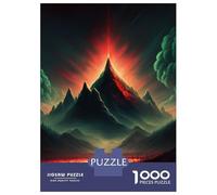Hard Jigsaw Puzzle for Adults 1000 Pieces Mystical Mountains Puzzles for Adults Family Games Pattern Assembly Challenging To Complete 70x50cm/1000pcs