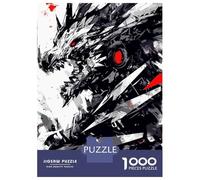 Hard Jigsaw Puzzle for Adults 1000 Pieces Mystical Mythology Pegasus Jigsaw Puzzle Anti-Stress Toys Precision Cutting Great Gift for Gaming 38x26cm/1000pcs