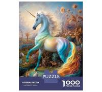 Hard Jigsaw Puzzle for Adults 1000 Pieces Mystical Unicorn Safari Jigsaw Brain Teaser Game Analysis And Logic Great Gift for Gaming 38x26cm/1000pcs