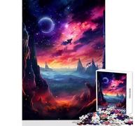 Hard Jigsaw Puzzle for Adults 1000 Pieces Nature And Chaos Galaxy Educational Toy Great Gift for Games Educational Games Artists' Collection, Fine Arts Size 50x75cm