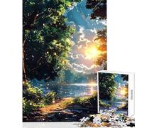 Hard Jigsaw Puzzle for Adults 1000 Pieces Nature Landscape Educational Games Difficult Hard Toy Wall Decor Artists' Collection, Fine Arts (38x52cm)