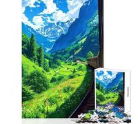 Hard Jigsaw Puzzle for Adults 1000 Pieces Nature Landscape Educational Games Difficult Hard Toy Wall Decor Artists' Collection, Fine Arts (38x26cm)