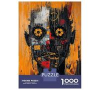 Hard Jigsaw Puzzle for Adults 1000 Pieces Neoexpressionist Urban Chaos Portrait Jigsaw for Adults Relax Games Difficult Challenge Birthday Present, Gifts, 38x26cm/1000pcs