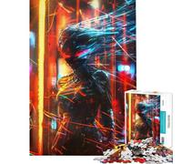 Hard Jigsaw Puzzle for Adults 1000 Pieces Neon Tempest Fun Activities at Home Pattern Assembly Anti-Stress Toys for And 14 Years And over (50x75cm)