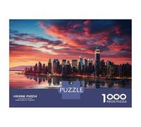 Hard Jigsaw Puzzle for Adults 1000 Pieces New York City Skyline Jigsaw Puzzle Toy Wall Decor Analysis And Logic Gifts for Friends And Family 70x50cm/1000pcs