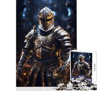 Hard Jigsaw Puzzle for Adults 1000 Pieces Ornate Knight in Shining Armor Educational Toy Great Gift for Games Educational Games Artists' Collection, Fine Arts Size 50x75cm