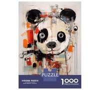 Hard Jigsaw Puzzle for Adults 1000 Pieces Panda Abstract Animal Art Jigsaw Anti-Stress Toys Analysis And Logic Birthday Present, Gifts, 70x50cm/1000pcs