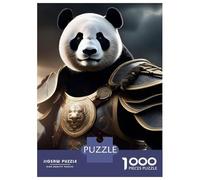Hard Jigsaw Puzzle for Adults 1000 Pieces Panda Lord Armor Puzzle for Adults Hands-on Game Difficult Hard Birthday Present, Gifts, 38x26cm/1000pcs