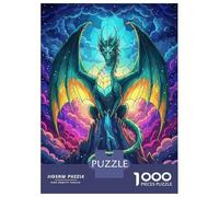 Hard Jigsaw Puzzle for Adults 1000 Pieces Pegasus Engaging Jigsaw Puzzle Anti-Stress Toys Precision Cutting Great Gift for Gaming 38x26cm/1000pcs