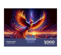 Hard Jigsaw Puzzle for Adults 1000 Pieces Phoenix Rising Art Print-4 Puzzles for Adults Brain Teaser Game Analysis And Logic Gifts for Friends And Family 70x50cm/1000pcs