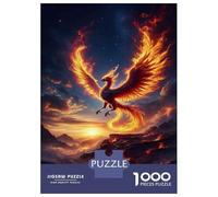 Hard Jigsaw Puzzle for Adults 1000 Pieces Phoenix Rising Fantasy Art Print-2 Jigsaw Puzzle Toy Wall Decor Analysis And Logic Gifts for Friends And Family 52x38cm/1000pcs