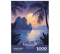 Hard Jigsaw Puzzle for Adults 1000 Pieces Phuket Thailand Tropical Island Sunset Teenager Puzzles Hands-on Game Staycation Kill Time Great Gift for Gaming 70x50cm/1000pcs