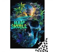 Hard Jigsaw Puzzle for Adults 1000 Pieces Pirate Island Adventure Puzzles for Adults Toy Wall Decor Stress Reliever Birthday Present, Gifts, 38x26cm/1000pcs