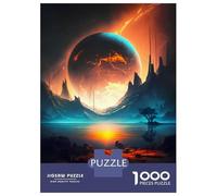 Hard Jigsaw Puzzle for Adults 1000 Pieces Planetary Heaven Landscape Puzzles for Adults Family Games Pattern Assembly Challenging To Complete 70x50cm/1000pcs