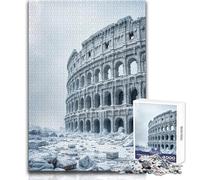 Hard Jigsaw Puzzle for Adults 1000 Pieces Post-apocalyptic Colosseum Soothing Quiet Time Enjoyment Strict Precision Standard Play Toy Size 50x75cm