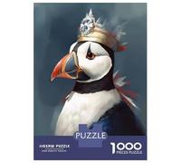 Hard Jigsaw Puzzle for Adults 1000 Pieces Puffin Fantasy World Jigsaw Brain Teaser Game Analysis And Logic Great Gift for Gaming 70x50cm/1000pcs