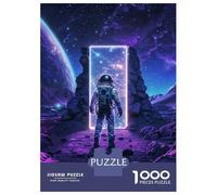 Hard Jigsaw Puzzle for Adults 1000 Pieces Purple Space Neon Altar Teenager Puzzles Hands-on Game Staycation Kill Time Great Gift for Gaming 70x50cm/1000pcs