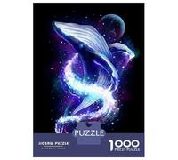 Hard Jigsaw Puzzle for Adults 1000 Pieces Raven Gothic Stained Glass Jigsaw Puzzle Anti-Stress Toys Precision Cutting Great Gift for Gaming 70x50cm/1000pcs