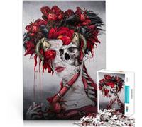 Hard Jigsaw Puzzle for Adults 1000 Pieces “Red Queen” Made of wood,for ages 14 and over Toy Wall Decor Offered as gifts for the whole family。size:50x75cm/14.96x20.47inch