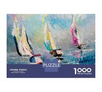 Hard Jigsaw Puzzle for Adults 1000 Pieces Regatta 1 Teenager Puzzles Hands-on Game Staycation Kill Time Great Gift for Gaming 52x38cm/1000pcs