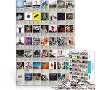 Hard Jigsaw Puzzle for Adults 1000 Pieces Retro poster splicing art - 副本 Made of wood for ages 14 and over Staycation Kill time Gift ideas。size：50x75cm/19.68x29.52inch