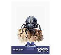 Hard Jigsaw Puzzle for Adults 1000 Pieces Rhinoceros Beetle Jigsaw for Adults Relax Games Difficult Challenge Birthday Present, Gifts, 70x50cm/1000pcs