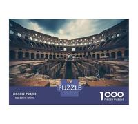 Hard Jigsaw Puzzle for Adults 1000 Pieces Roman Colosseum Interior Teenager Puzzles Fun Games Presents for Women Challenging To Complete 52x38cm/1000pcs