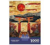 Hard Jigsaw Puzzle for Adults 1000 Pieces Sacred Torri Path Mosaic Jigsaw for Adults Relax Games Difficult Challenge Birthday Present, Gifts, 38x26cm/1000pcs