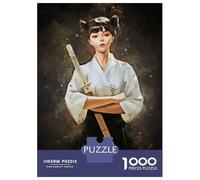 Hard Jigsaw Puzzle for Adults 1000 Pieces Samurai Girls Puzzle for Adults Hands-on Game Difficult Hard Birthday Present, Gifts, 70x50cm/1000pcs