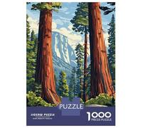 Hard Jigsaw Puzzle for Adults 1000 Pieces Sequoia Forest Landscape Jigsaw Anti-Stress Toys Analysis And Logic Birthday Present, Gifts, 70x50cm/1000pcs