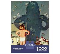 Hard Jigsaw Puzzle for Adults 1000 Pieces Shadow Teenager Puzzles Hands-on Game Staycation Kill Time Great Gift for Gaming 70x50cm/1000pcs