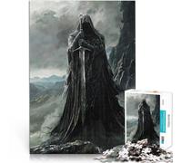 Hard Jigsaw Puzzle for Adults 1000 Pieces Shadowed Swordbearer Made of cardboard for ages 14 and over Home Decoration Gifts Unique Birthday size:38x52cm/14.96x20.47inch