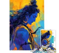 Hard Jigsaw Puzzle for Adults 1000 Pieces Shiva The Dreamer Fun Activities at Home Difficult Challenge Toy Wall Decor for Age 14+ Game (50x75cm)