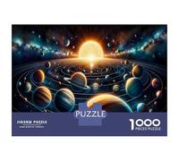 Hard Jigsaw Puzzle for Adults 1000 Pieces Solar System Planets Jigsaw for Adults Relax Games Difficult Challenge Birthday Present, Gifts, 38x26cm/1000pcs