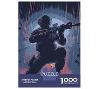 Hard Jigsaw Puzzle for Adults 1000 Pieces Soldier Puzzles for Adults Brain Teaser Game Analysis And Logic Gifts for Friends And Family 52x38cm/1000pcs